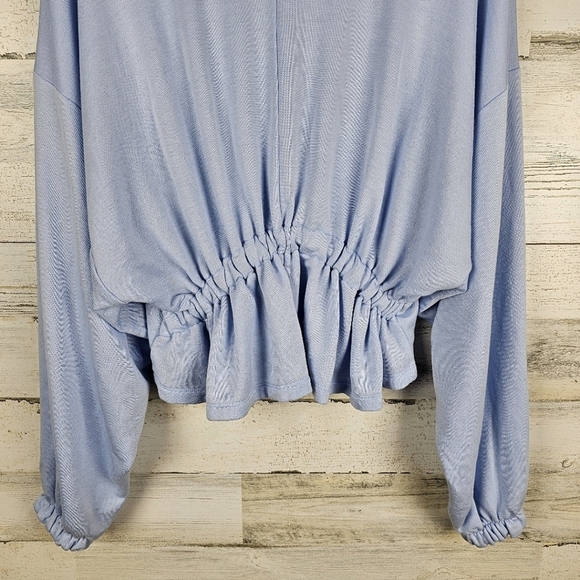 Free People Movement Good To Go Sweat Top Size XS Blue Oversized Dolman Sleeve - Picture 10 of 16